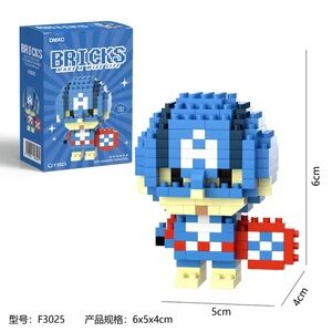 Lego Style Marvel Captain America Building Blocks Set Figures Toy Gift for Kids